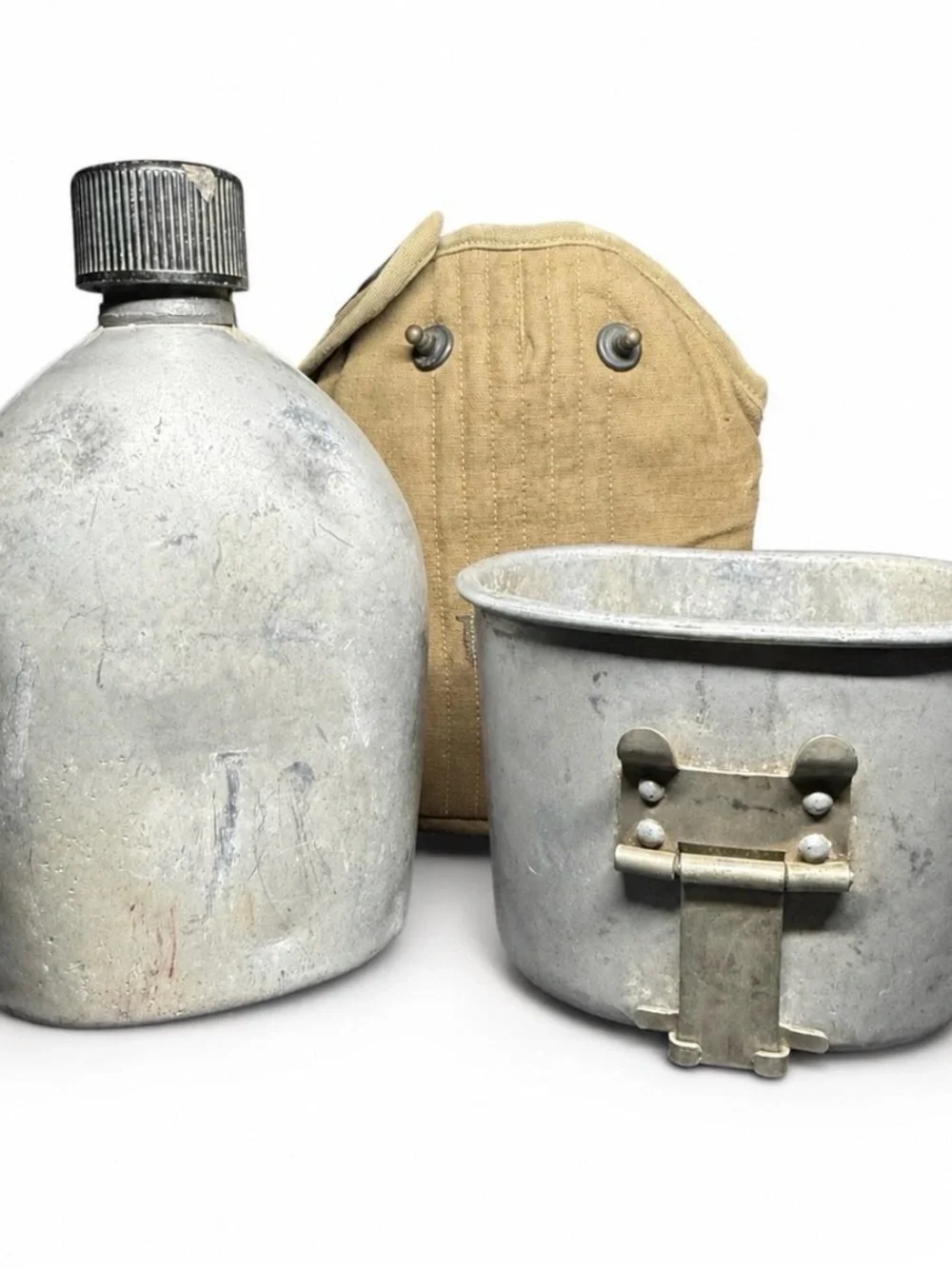 WWII US Army M1910 Canteen Set 1945 AGM Bottle 1942 Scott Canvas 1918 Militaria